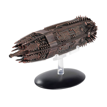 Eaglemoss Star Trek: Discovery Klingon Daspu Class die-cast ship replica viewed from the top angle