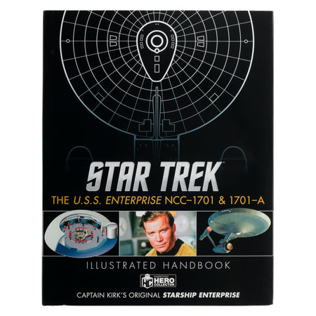 Front cover of the Star Trek Illustrated Handbook featuring an exterior view of the U.S.S. Enterprise