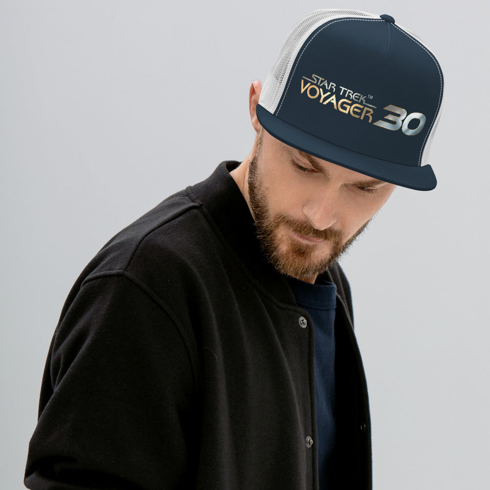 Star Trek: Voyager 30th Anniversary Logo Trucker Hat