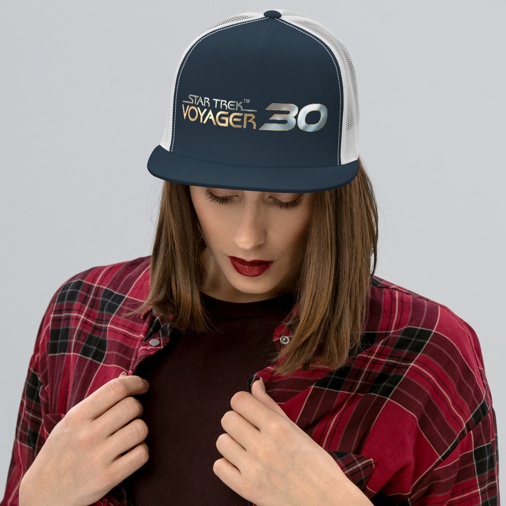 Star Trek: Voyager 30th Anniversary Logo Trucker Hat