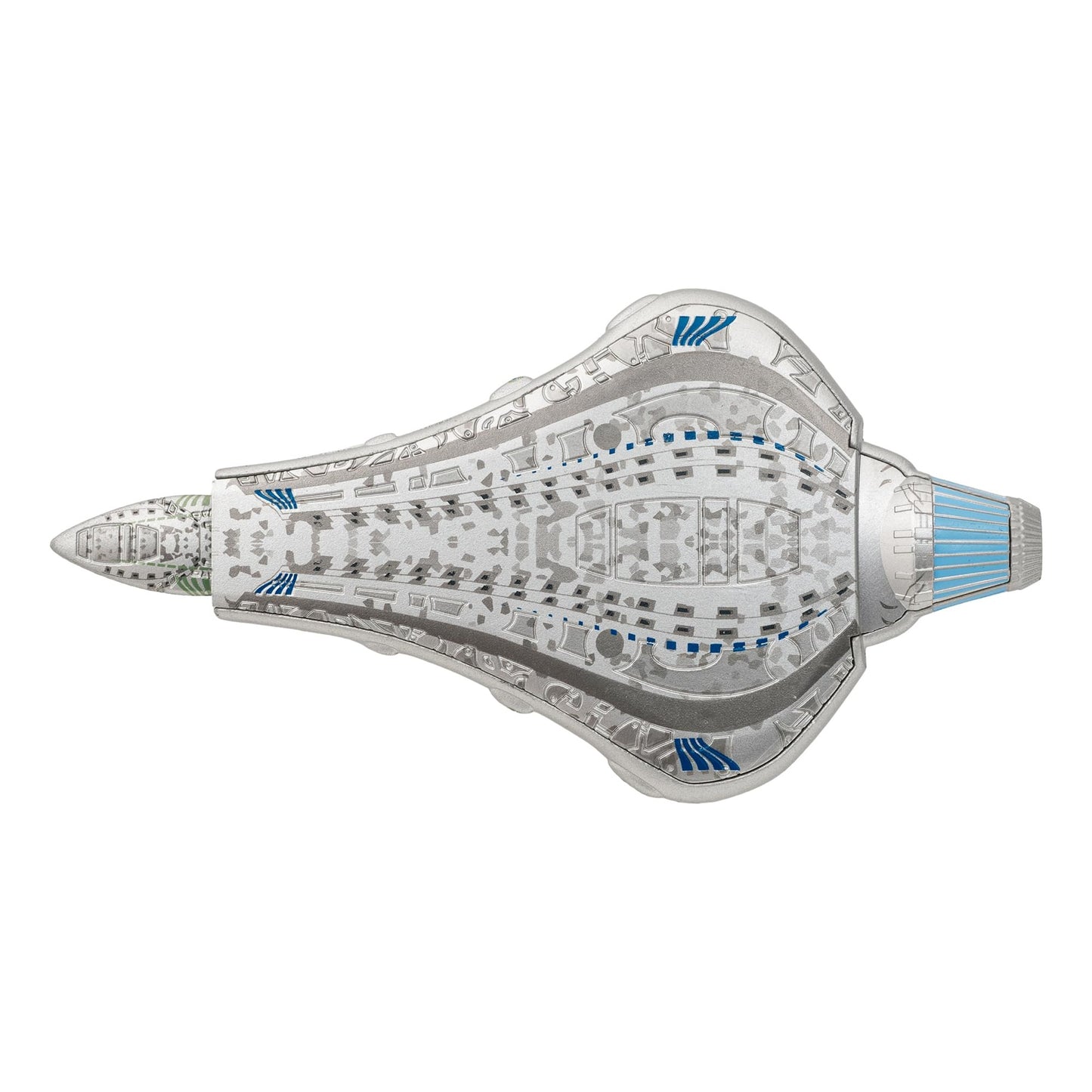 Close-up of the collector packaging box for the Star Trek Voth City Ship replica