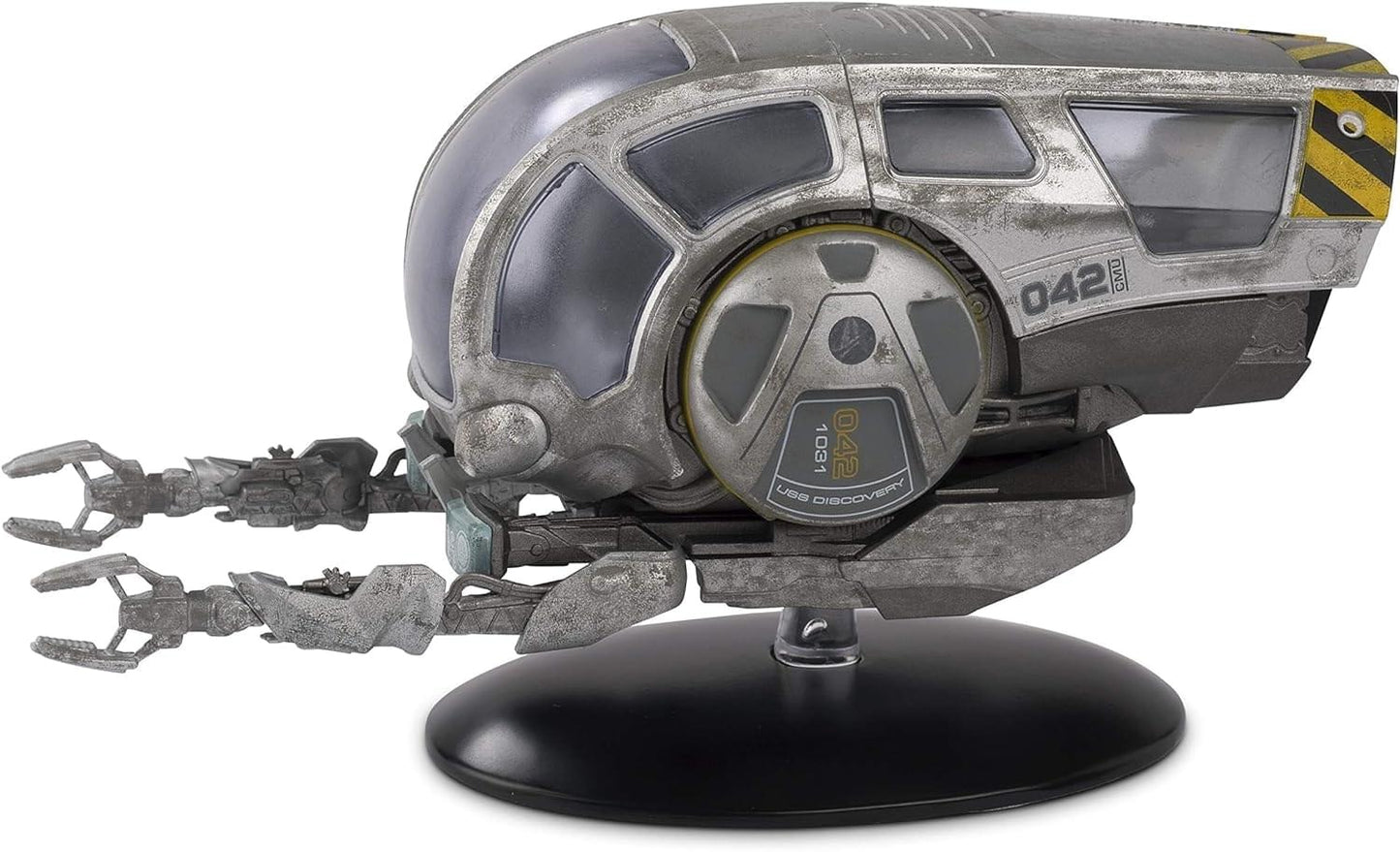 Top-down view of the Worker Bee replica highlighting the detailed manipulator arms and utility pod hull structure