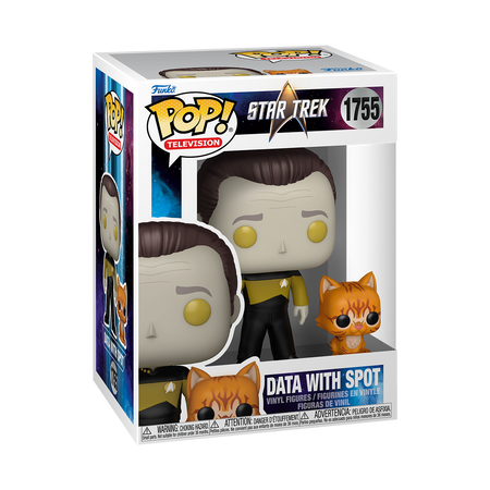 Star Trek: The Next Generation Data with Spot Funko Pop! Figure