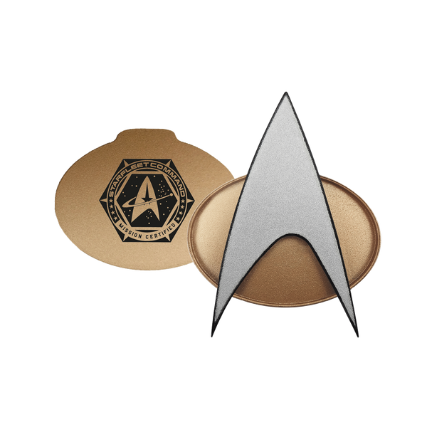 STAR TREK The Next Generation Bluetooth ComBadge, Chirp Sound, Built-in MIC, Speaker, Magenetic