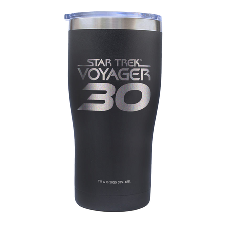 Star Trek: Voyager 30th Anniversary Logo Etched Tumbler