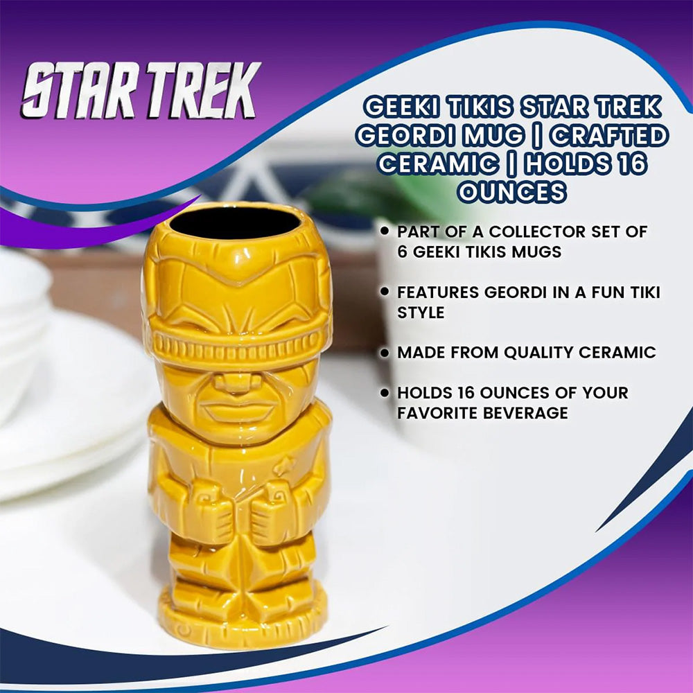 Star Trek: The Next Generation Geordi La Forge Tiki Mug