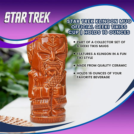 Star Trek: The Original Series Klingon Ceramic Tiki Mug