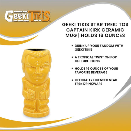 Star Trek: The Original Series Captain Kirk Ceramic Tiki Mug