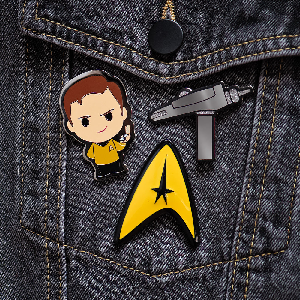 Star Trek: The Original Series Captain Kirk Collectors 3 Pin Set