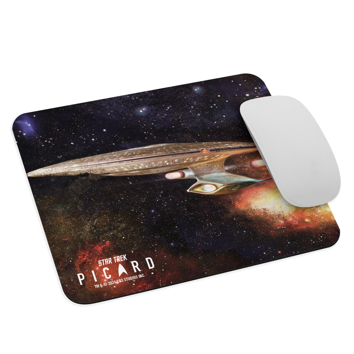 Star Trek: Picard U.S.S. Enterprise 1701-D mouse pad featuring starship graphic