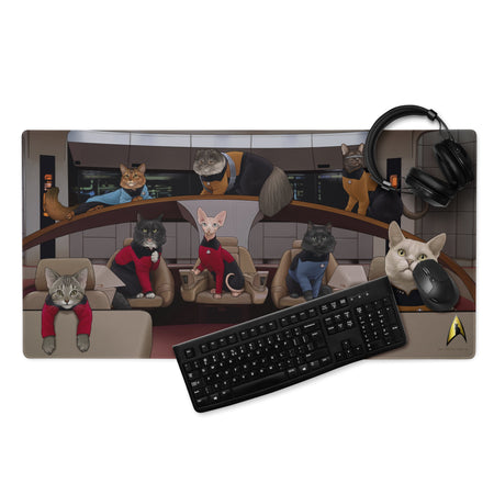 Star Trek: The Next Generation Crew Cats Gaming Mat