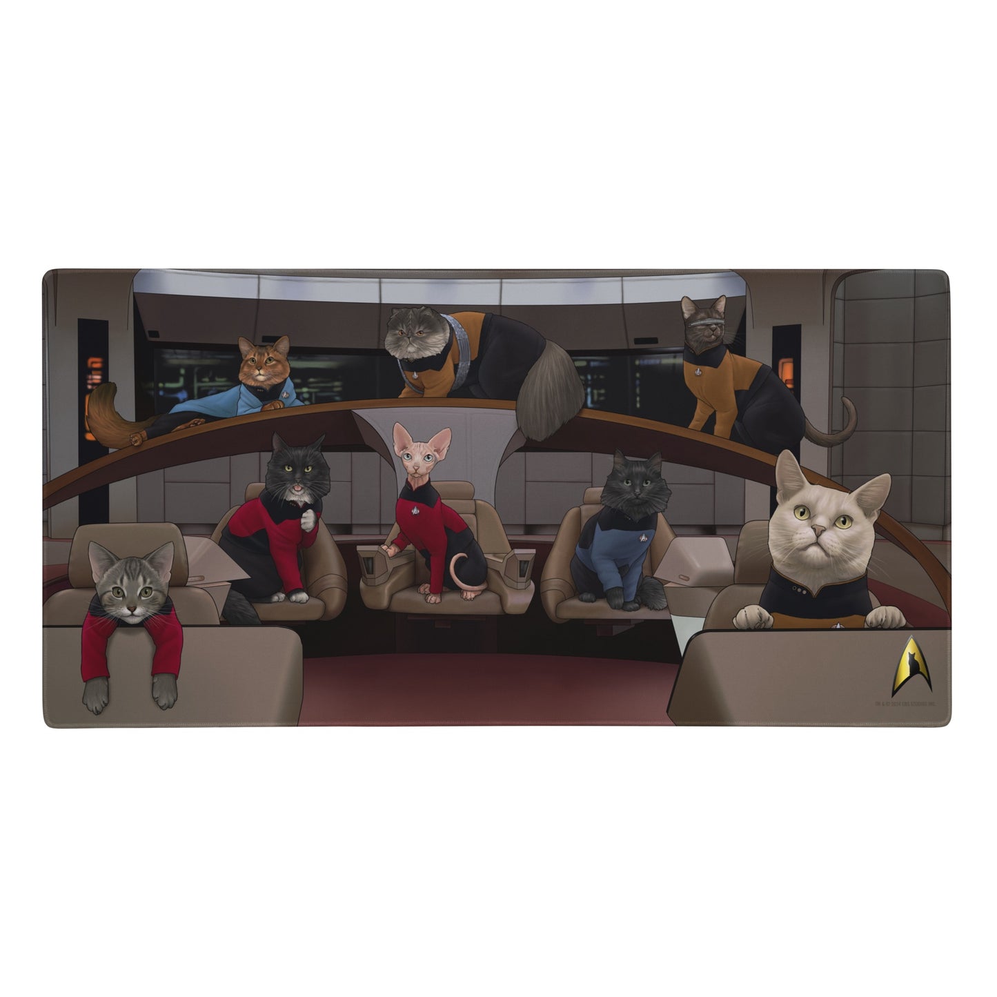 Star Trek: The Next Generation Crew Cats Gaming Mat