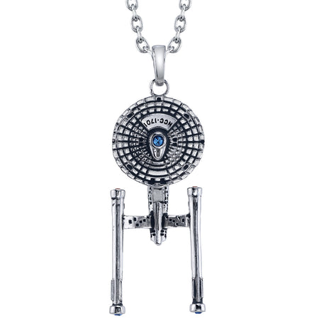Star Trek x RockLove USS Enterprise NCC-1701 sterling silver necklace