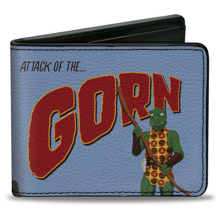 Star Trek Gorn vs Kirk Bi-Fold Wallet front view showing battle scene