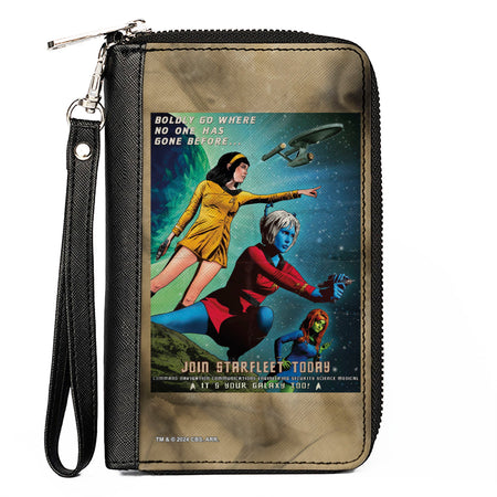 Star Trek Join Starfleet Today Group Pose Zip Around Wallet front view