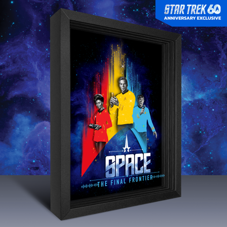 Star Trek 60th Anniversary Shadowbox Art