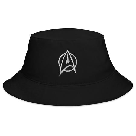 Star Trek: The Original Series Delta Embroidered Adult Flexfit Bucket Hat Black