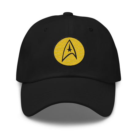 Star Trek: The Original Series Hat Embroidered Command Badge Black