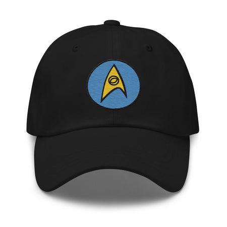 Star Trek: The Original Series Star Trek: The Original Series Hat Embroidered Science Badge Classic Dad Hat Black