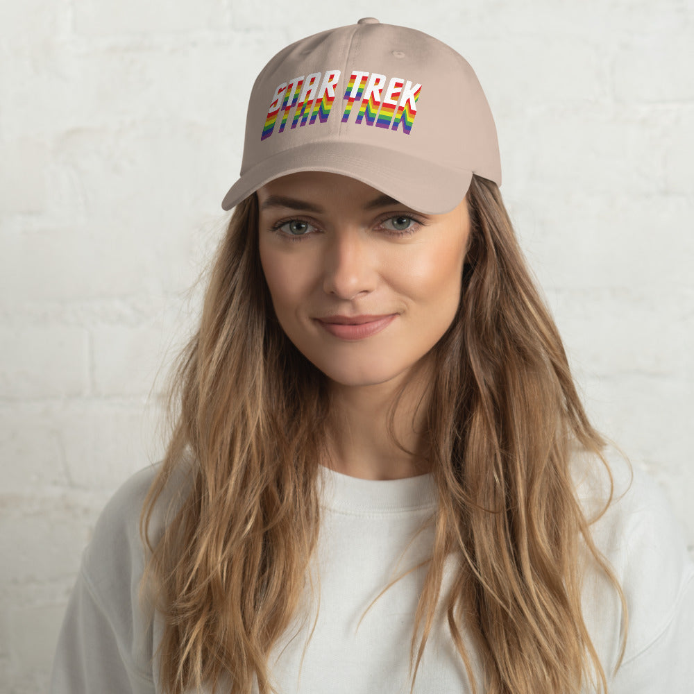 Star Trek Logo Classic Dad Hat Stone