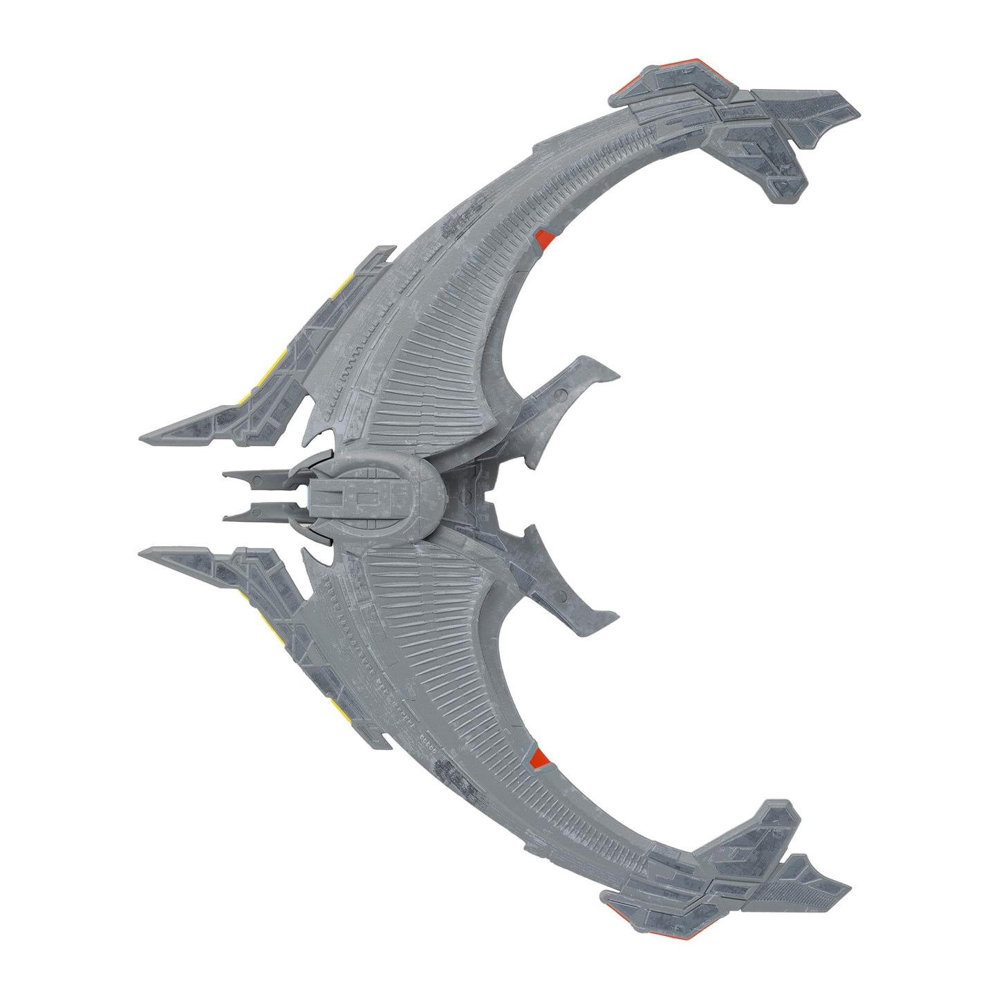 Side profile view of the Son'a Battleship die-cast starship model resting on a neutral background