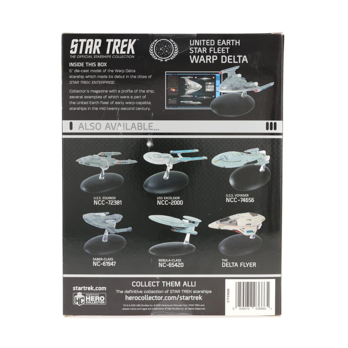 Lifestyle view of the Star Trek starship replica proudly displayed on a shelf