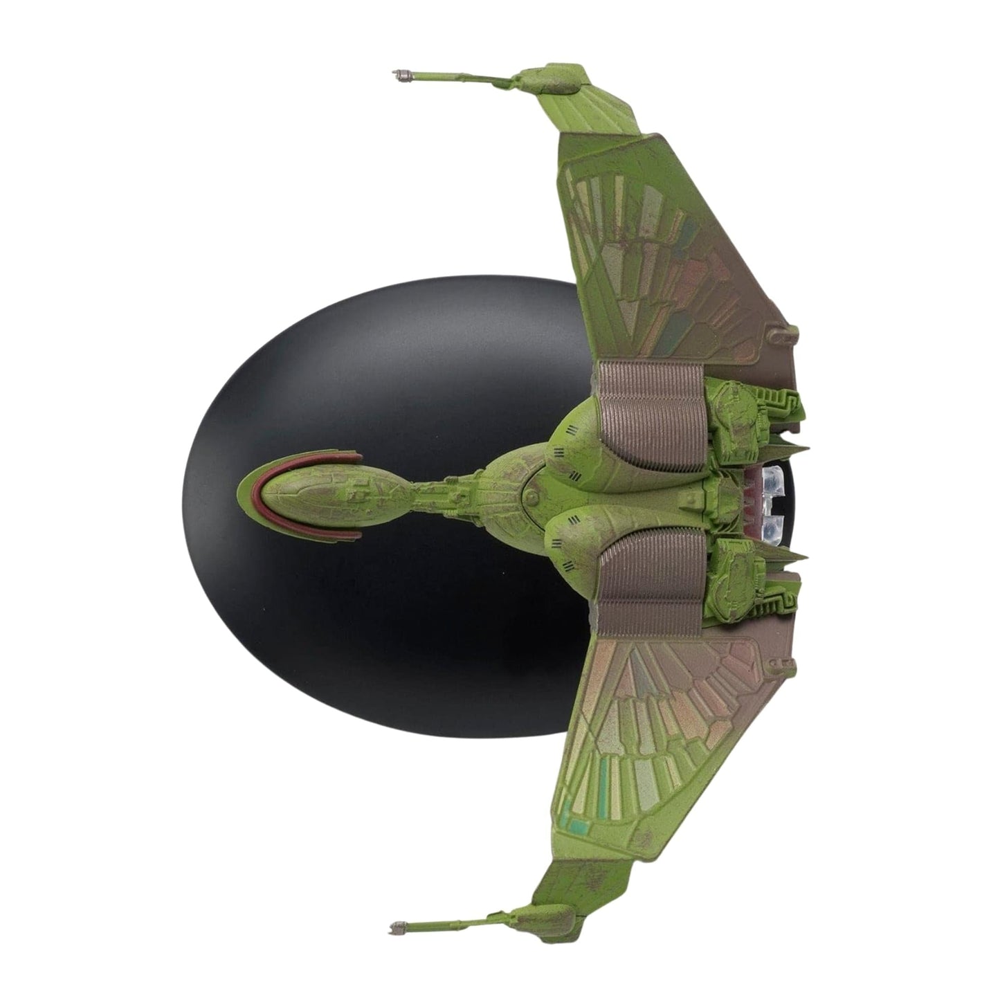 Packaging box art and display presentation for the Star Trek collectible starship