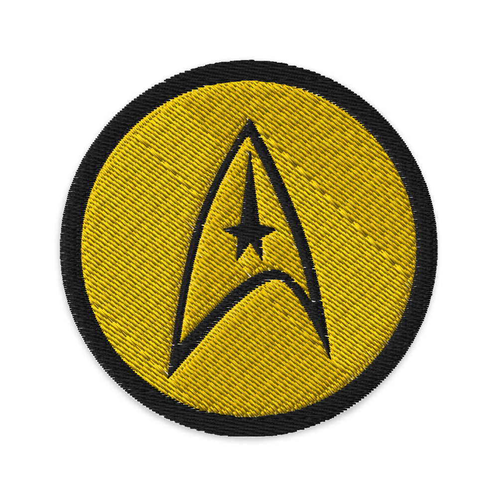 【P7625】THE BADGE／THE BADGE IS HERE AGAIN Star Trek: The Original Series Command Badge Embroidered Patch
