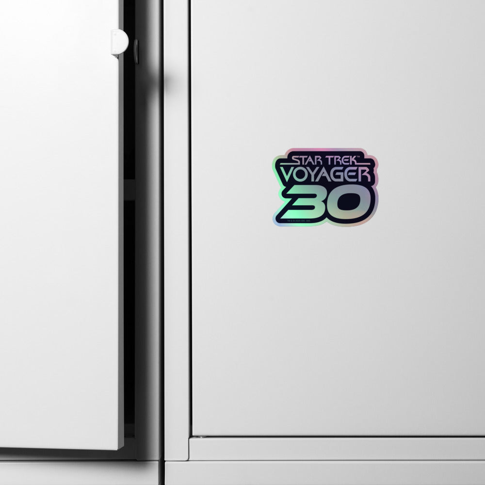 Star Trek: Voyager 30th Anniversary Logo Holographic Sticker