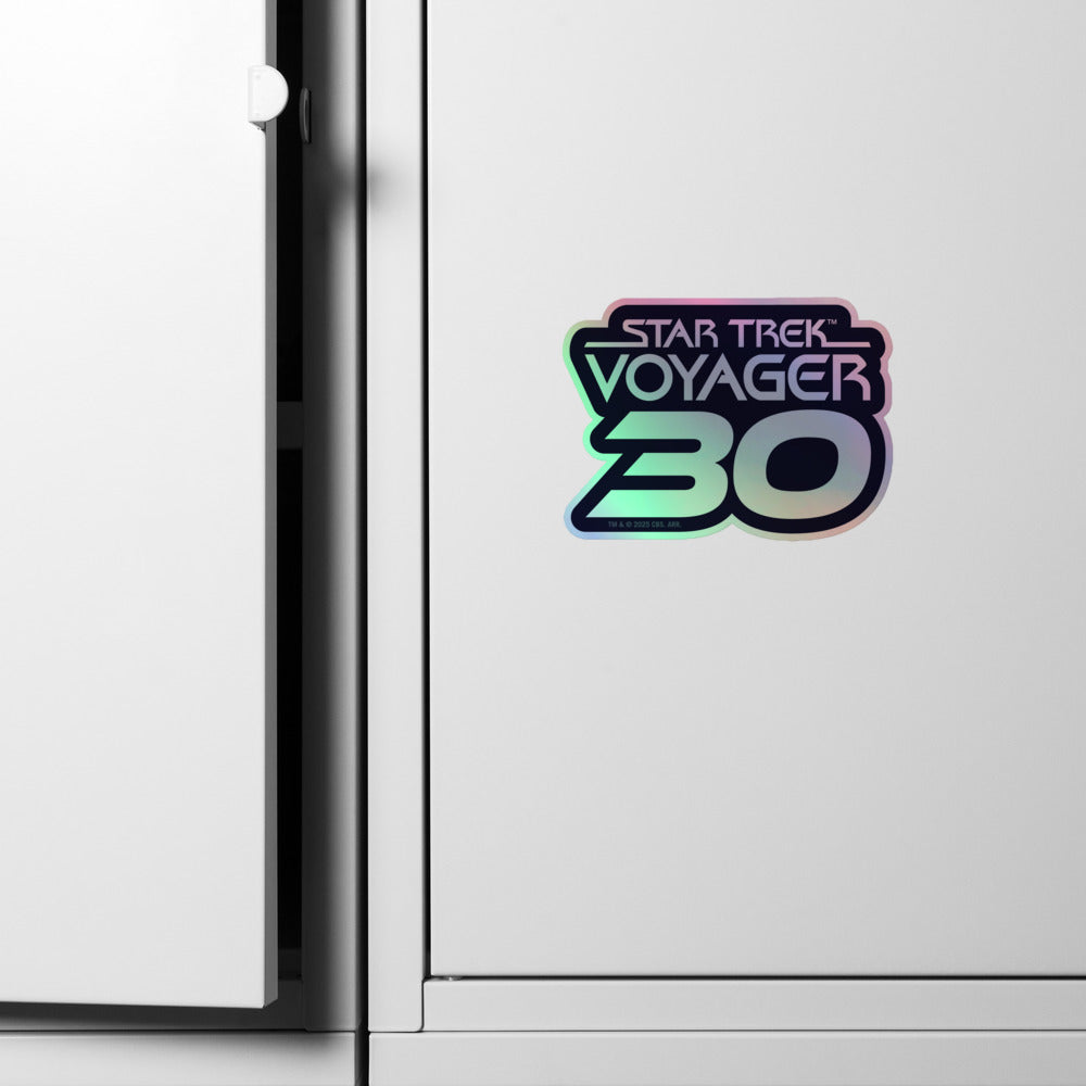 Star Trek: Voyager 30th Anniversary Logo Holographic Sticker