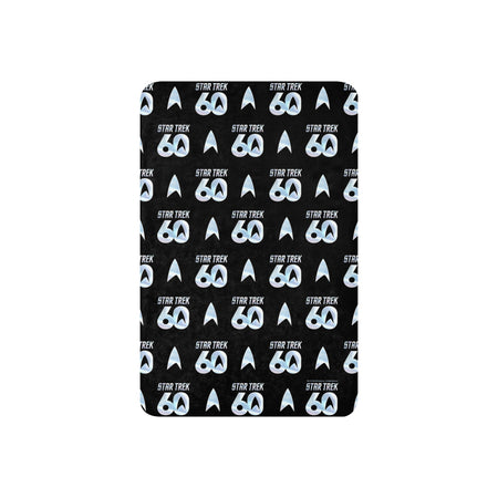 Star Trek Sherpa Blanket 60th Anniversary Logo