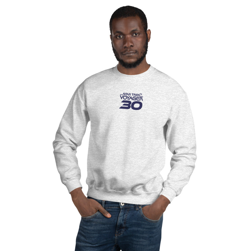 Star Trek: Voyager 30th Anniversary Embroidered Logo Crewneck Sweatshirt