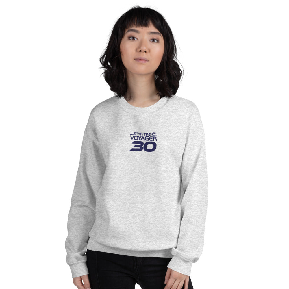 Star Trek: Voyager 30th Anniversary Embroidered Logo Crewneck Sweatshirt