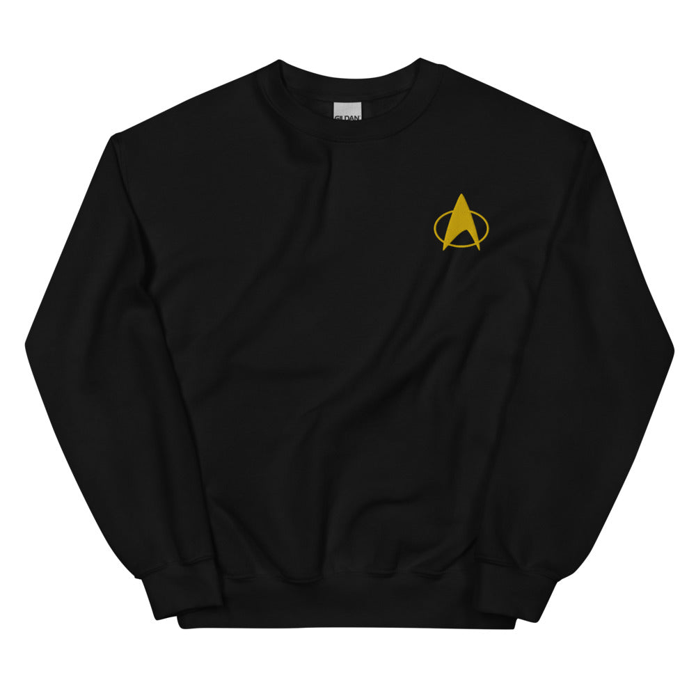 Star Trek Enterprise Athletic Crew Sweatshirt, Navy, Medium Star Trek Enterprise Athletic Crew Sweatshirt, Navy, Medium