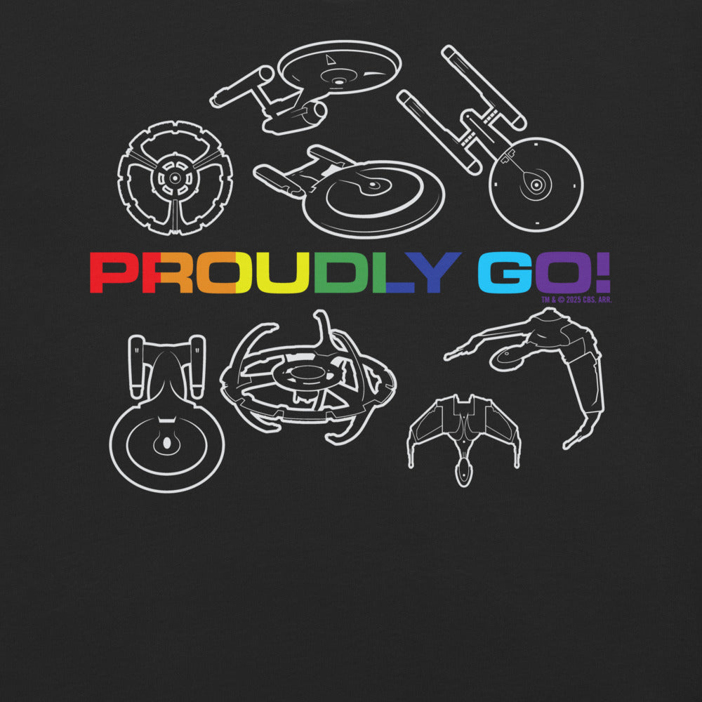 Star Trek Pride Starships Proudly Go! Comfort Colors T-Shirt