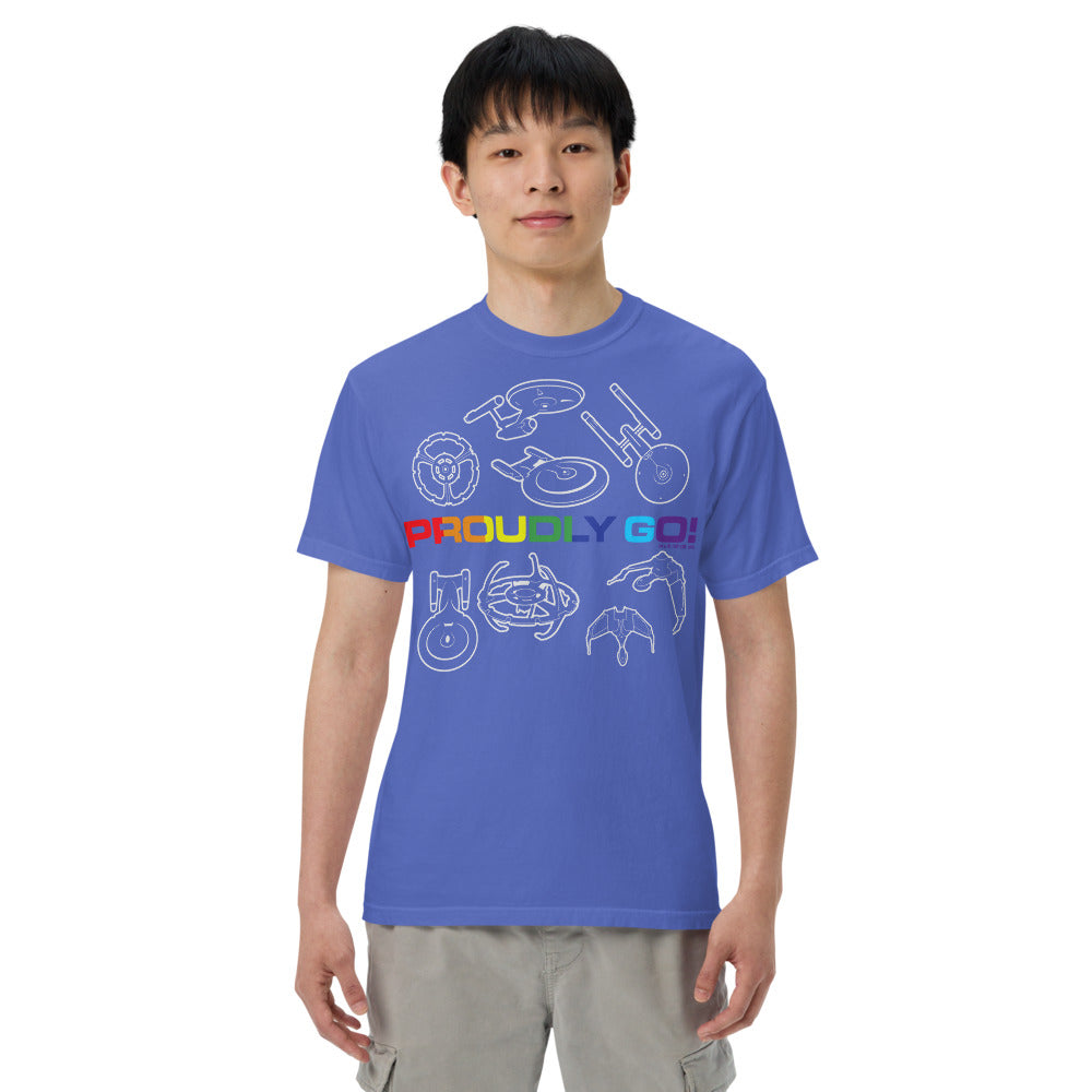 Star Trek Pride Starships Proudly Go! Comfort Colors T-Shirt