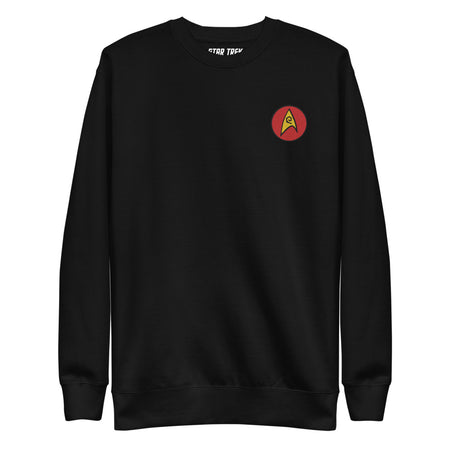 Star Trek: The Original Series Sweatshirt Embroidered Operations Badge Black