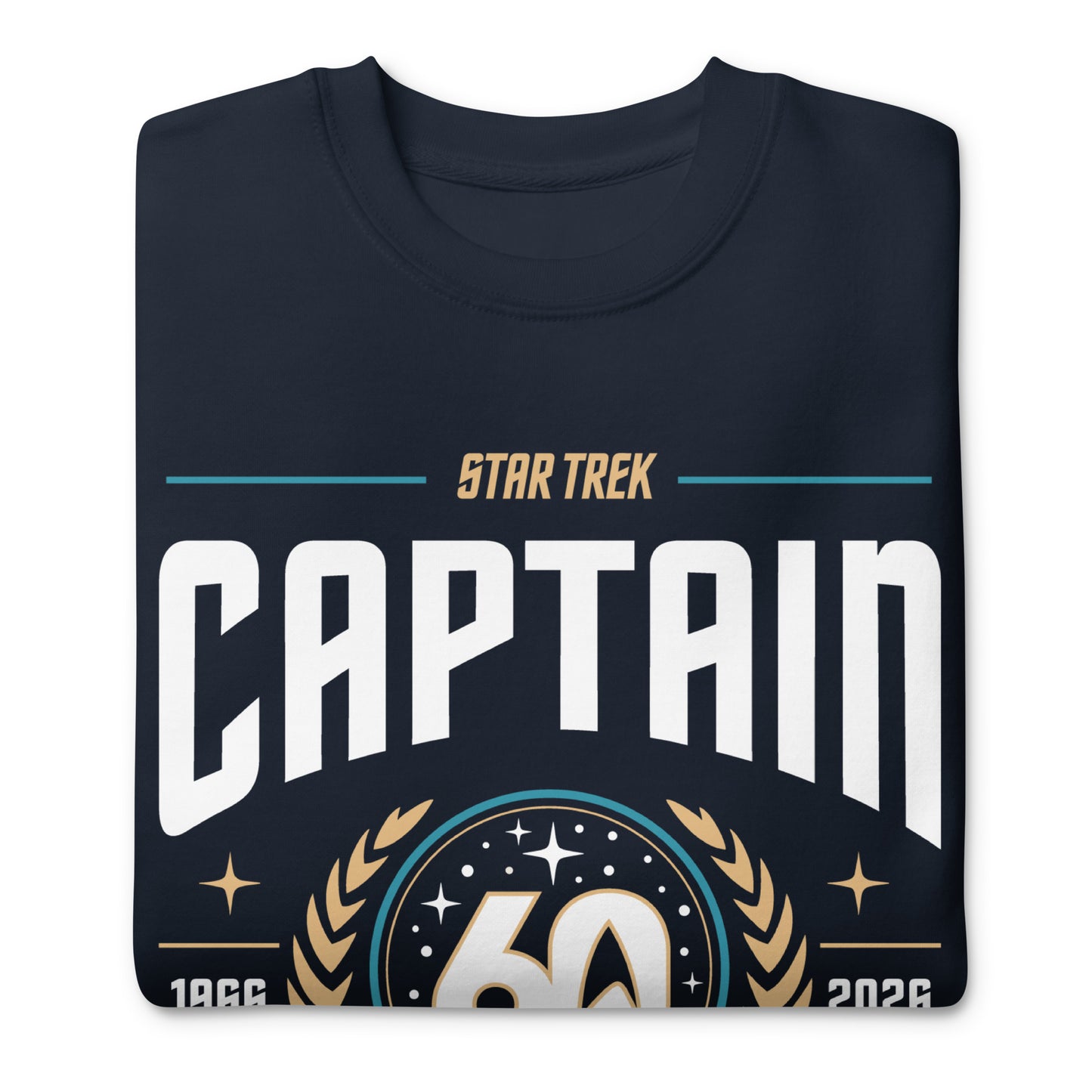 Star Trek Captain Personalized Name Sweatshirt 60th Anniversary