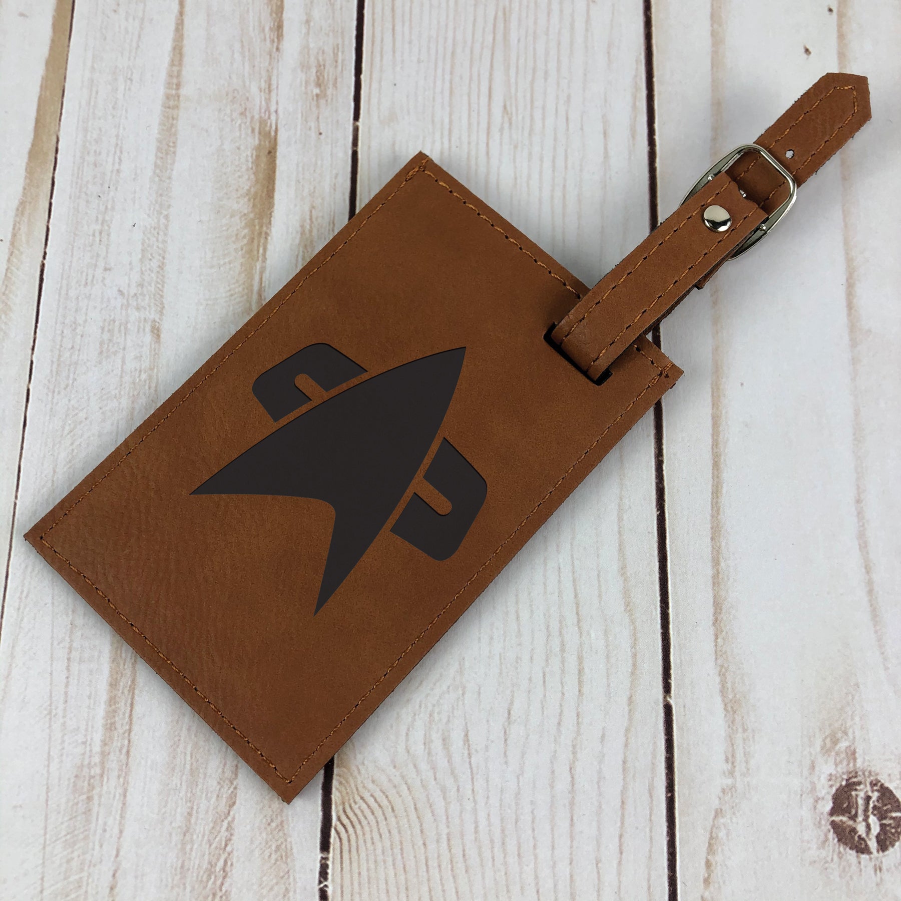 Star Trek Voyager Leather Luggage Tag | Star Trek Shop