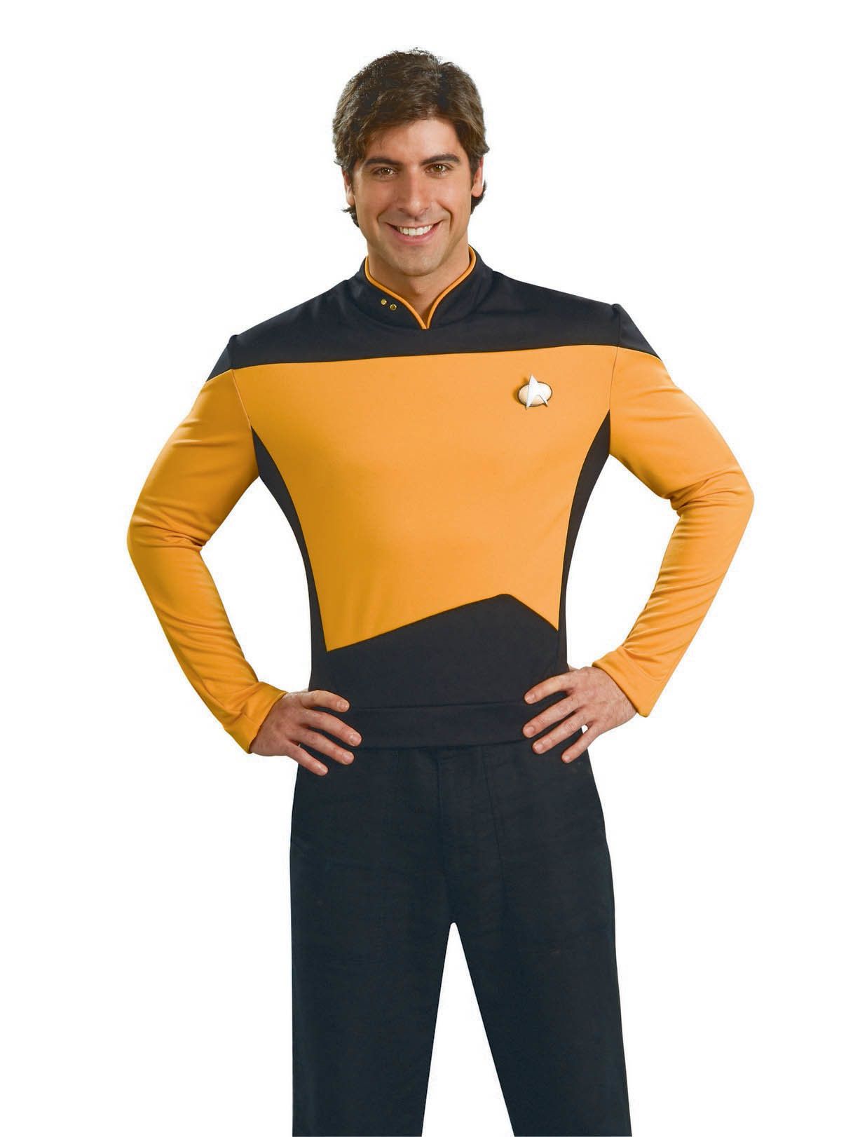 Star Trek The Next Generation Operations Uniform Adult Gold Star Trek The Next Generation Operations Uniform Adult Gold