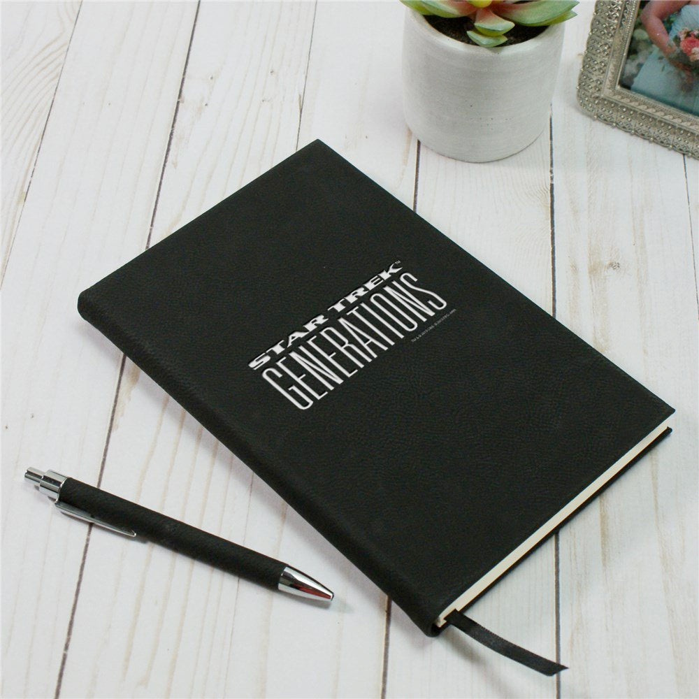 Star Trek Generations Logo Laser Engraved Notebook
