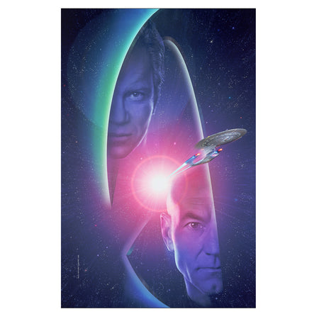 Star Trek Generations Kirk & Picard Sherpa Blanket