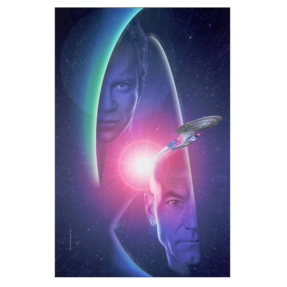 Star Trek Generations Kirk & Picard Sherpa Blanket
