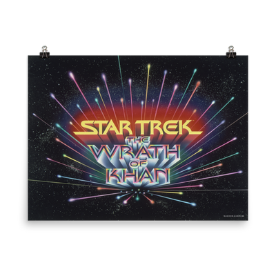 Star Trek II: The Wrath of Khan Premium Satin Logo Poster
