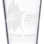 Star Trek IX: Insurrection 25th Anniversary Etched Pint Glass