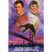 Star Trek IV: The Voyage Home Kirk & Spock Premium Satin Poster