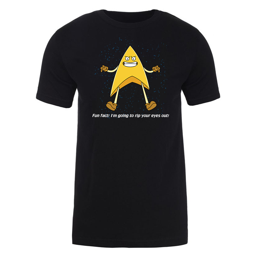 Star Trek Lower Decks Badgey Fun Fact Adult Short Sleeve T Shirt