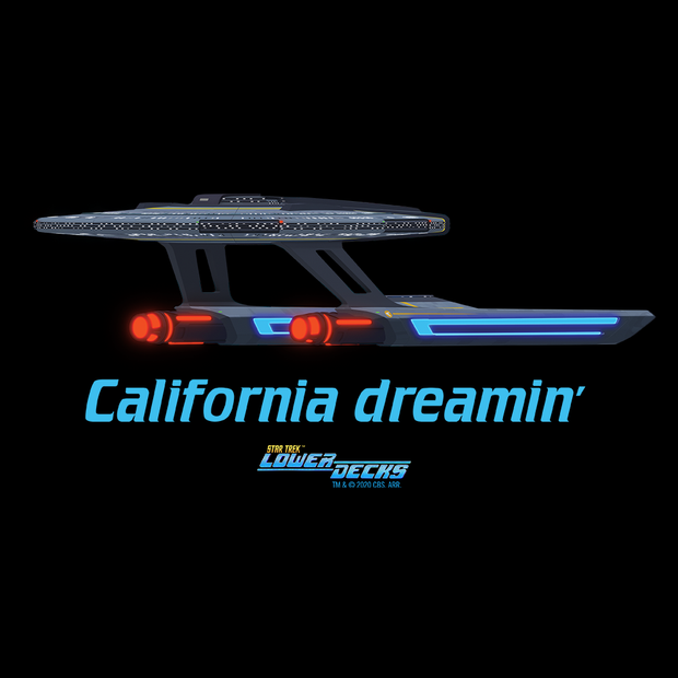 Star Trek: Lower Decks California Dreamin Adult Short Sleeve T-Shirt