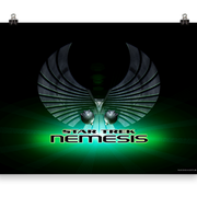 Star Trek X: Nemesis Logo Premium Satin Poster