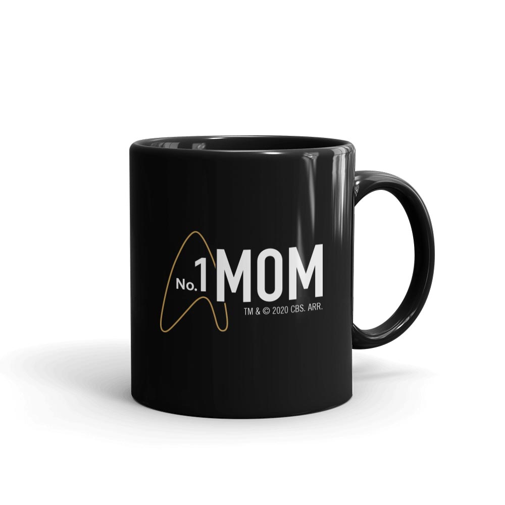 #1 mom coffee mug Star Trek: Picard No.1 Mom Black Mug Black / 11 oz